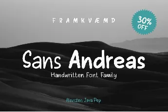 Sans Andreas Demo font