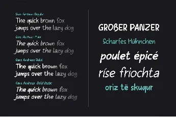 Sans Andreas Demo font