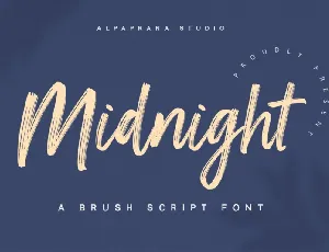 Midnight font