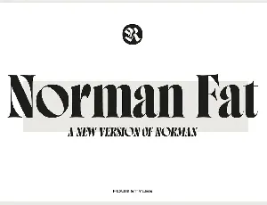 Norman Fat Family font