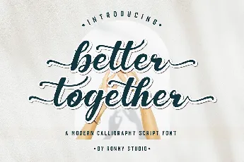 Better Together Script font