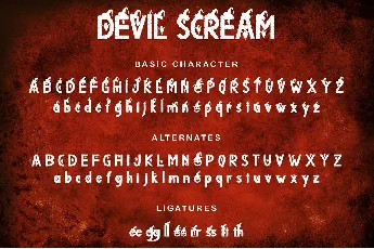 Devil Scream font