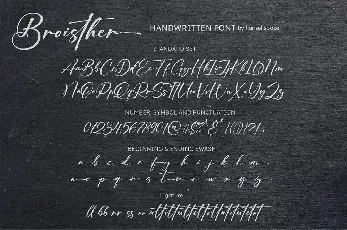 Broisther font