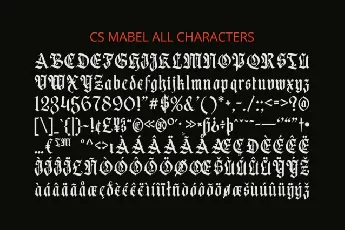 CS Mabel font