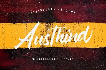 Austhind Brush font