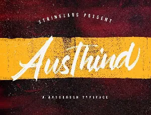 Austhind Brush font