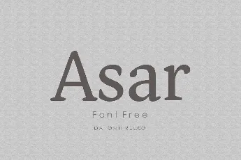 Asar font