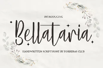 Bellataria Demo font