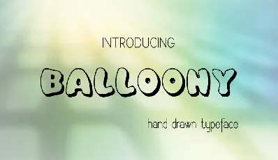 Balloony font