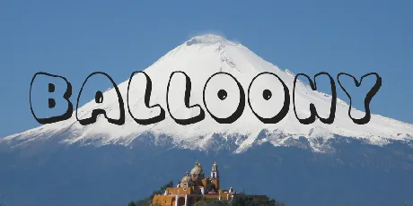 Balloony font