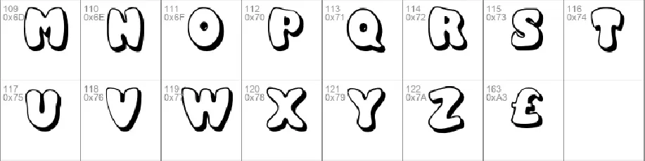 Balloony font