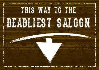 The Deadliest Saloon font