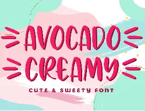 Avocado Creamy font