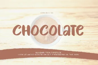 Chocolate Handwritten Typeface font