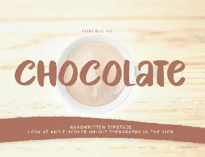 Chocolate Handwritten Typeface font