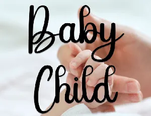 Baby Child Typeface font