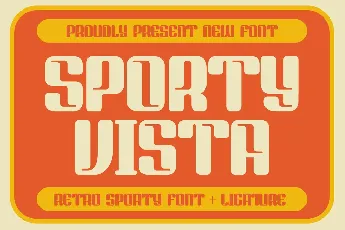 SPORTY VISTA font