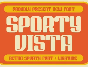 SPORTY VISTA font