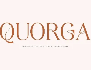 Quorga font