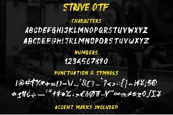 Strive font