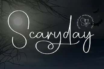 Scaryday Script font