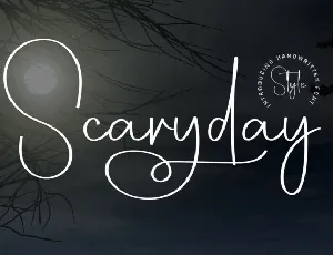 Scaryday Script font