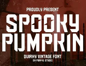 Spooky Pumpkin font