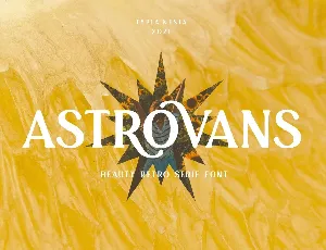 Astrovans font