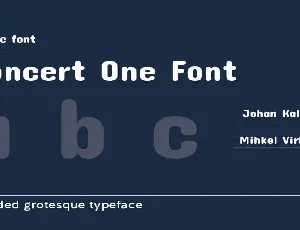 Concert One font