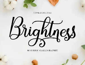 Brightness Script font