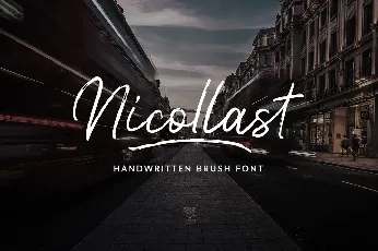 Nicollast Demo font