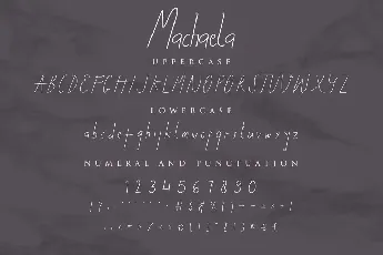 Machaela Demo font