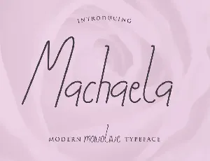 Machaela Demo font