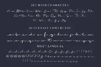 Jee Wish Handwritten font