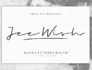 Jee Wish Handwritten font