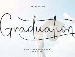 Graduation Script Typeface font