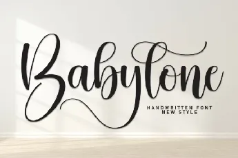 Babylone Script font