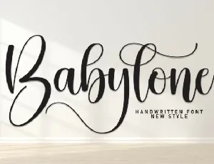 Babylone Script font