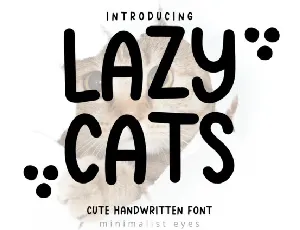 Lazy Cats Display font