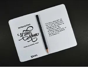 Strike Alone Script Free Download font