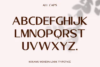 Kosans DEMO font