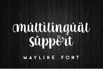 Mayline font