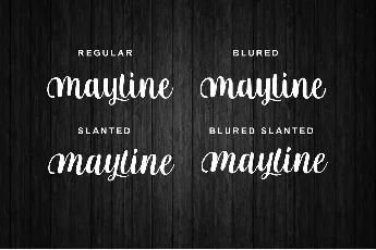 Mayline font