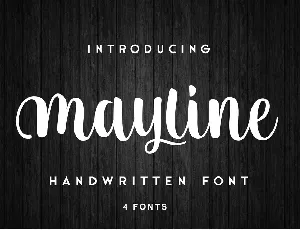 Mayline font