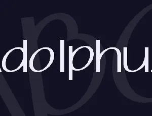 Adolphus font