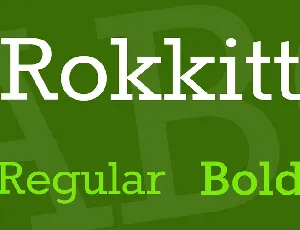 Rokkitt font