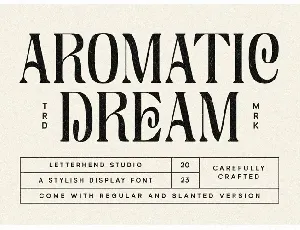 Aromatic Dream font