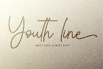 Youth line font