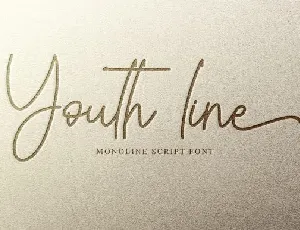 Youth line font