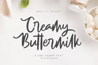 Creamy Buttermilk font